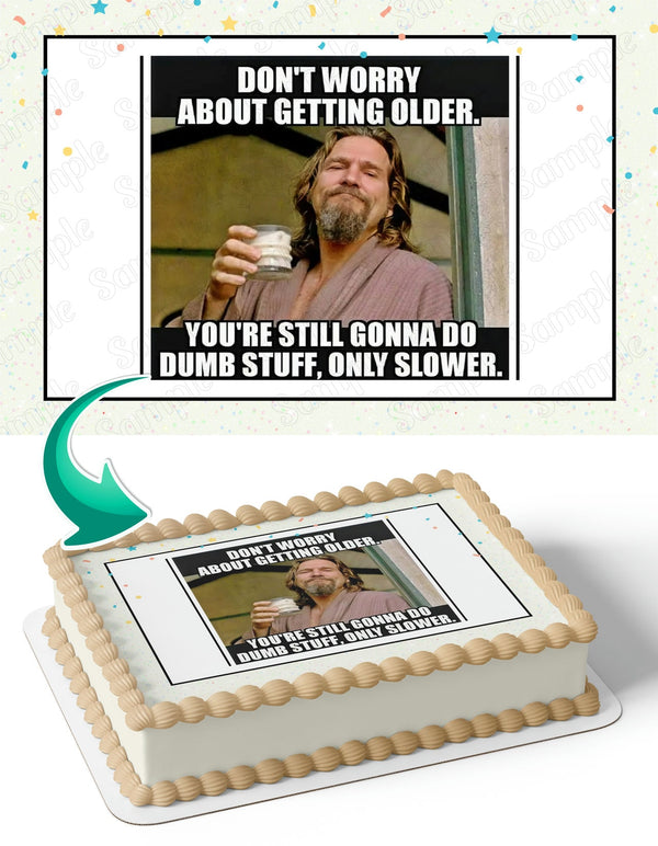 Jeff Bridges Meme Edible Cake Toppers