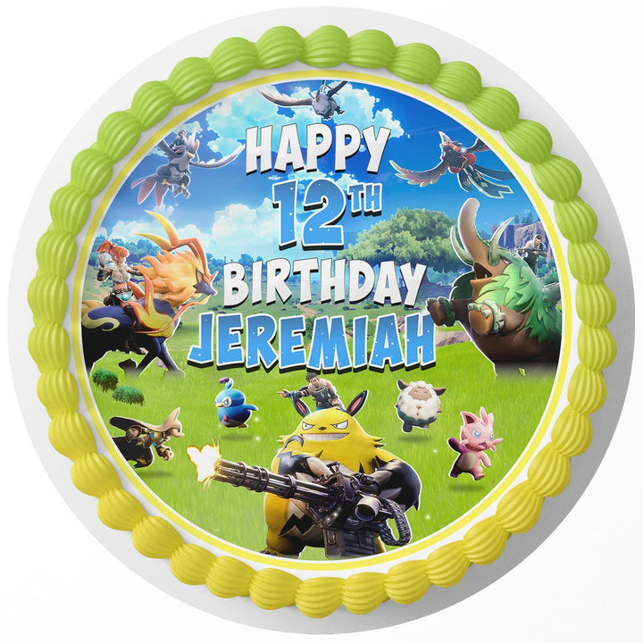 Palworld Game Rd Edible Cake Toppers Round