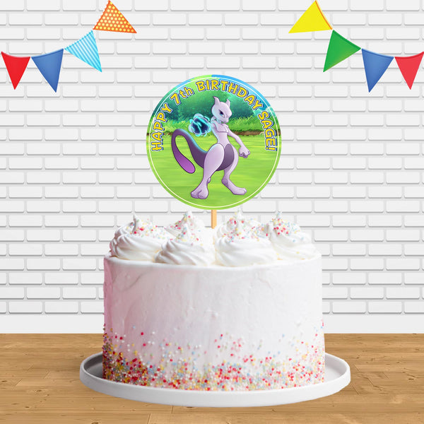 Pokemon Mewtwo Ct Cake Topper Centerpiece Birthday Party Decorations