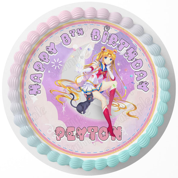 Sailor Moon RD Edible Cake Toppers Round