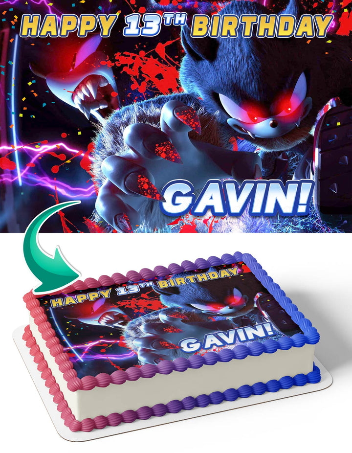Sonic Unleashed Edible Cake Toppers