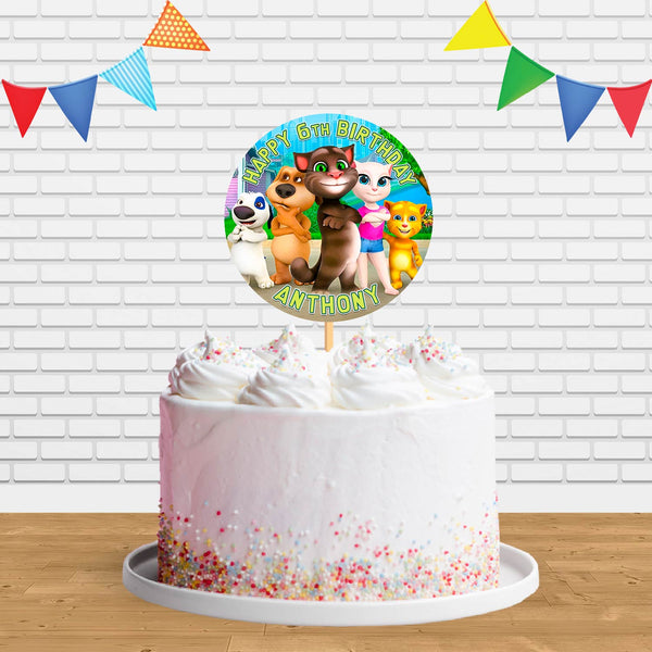 Talking Tom Friends Ct Cake Topper Centerpiece Birthday Party Decorations