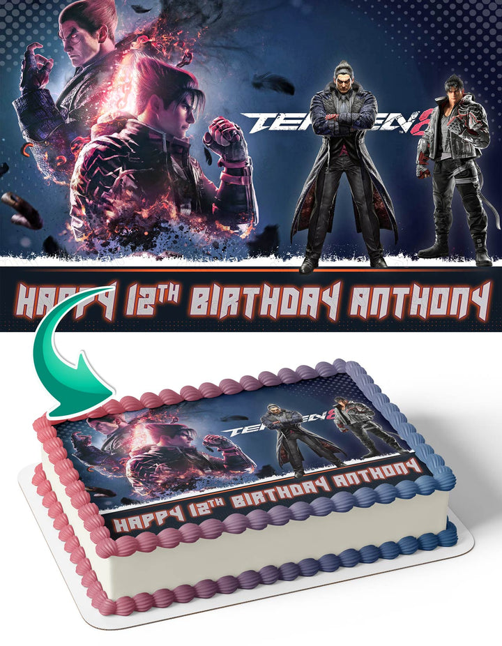 Teken 8 Gamers Edible Cake Toppers