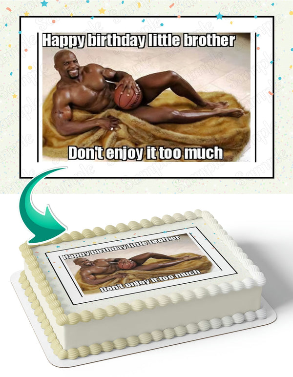 Terry Crews Meme Edible Cake Toppers