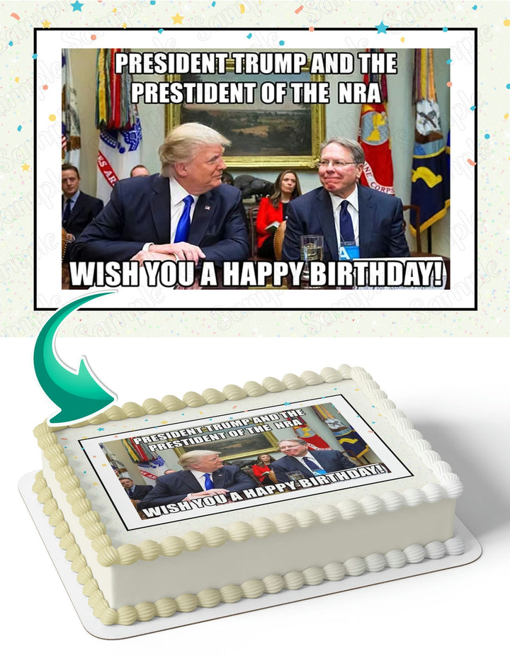 Trump Meme M3 Edible Cake Toppers