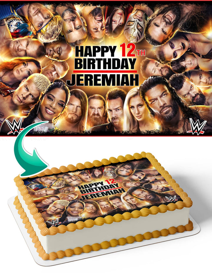 WWE Royal Rumble 2024 Edible Cake Toppers