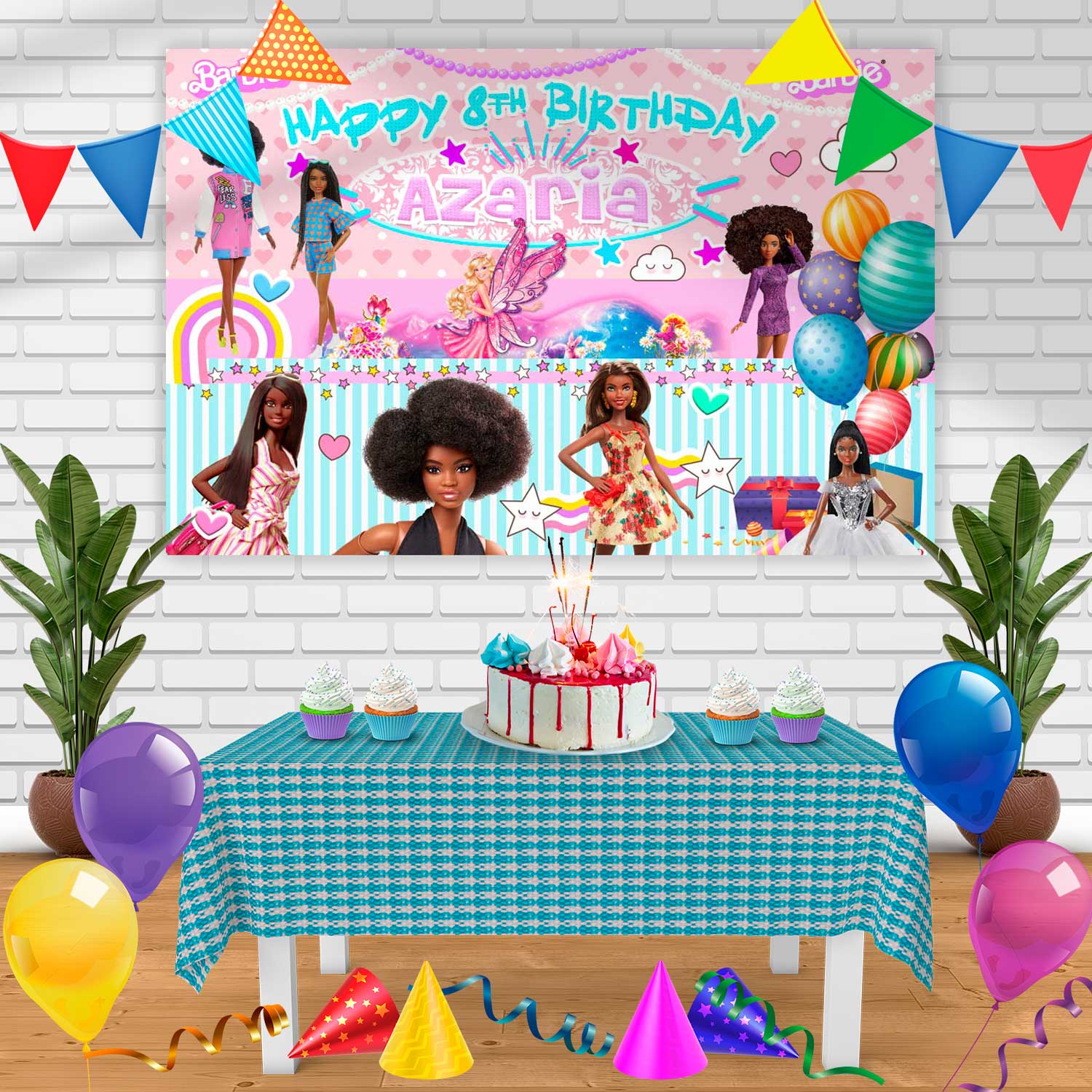 African american barbie themed party supplies clearance