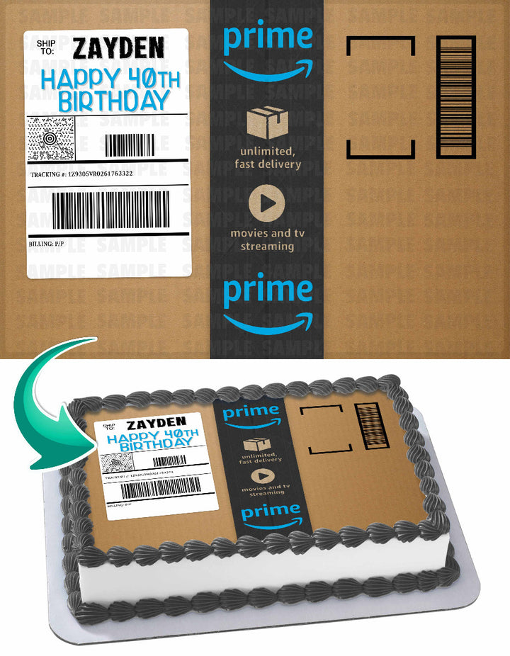 Amazon Prime Edible Cake Toppers
