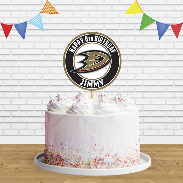 Anaheim Ducks Cake Topper Centerpiece Birthday Party Decorations