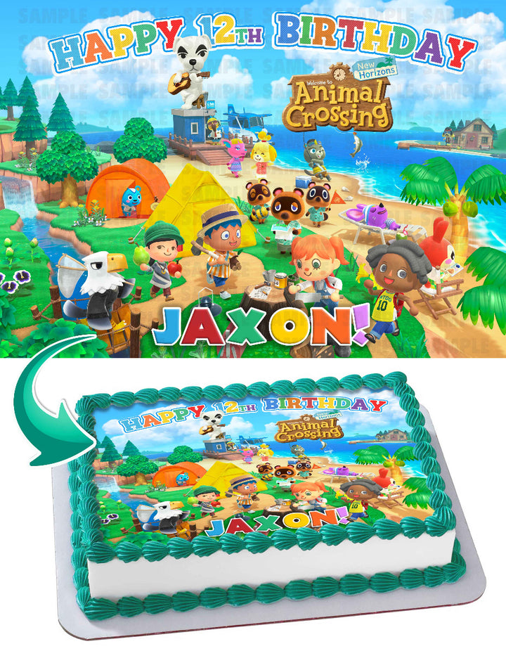 Animal Crossing New Horizons 2 Edible Cake Toppers