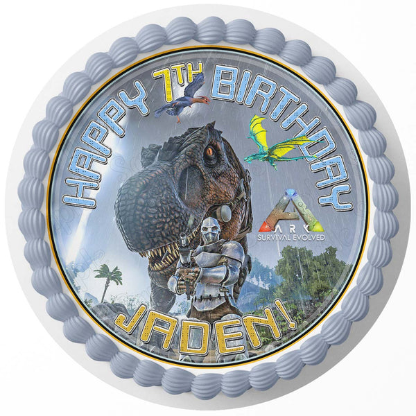 ARK Survival RD Edible Cake Toppers Round