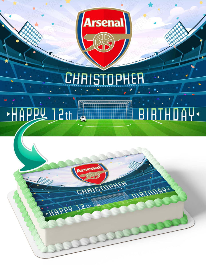Arsenal FC Edible Cake Toppers