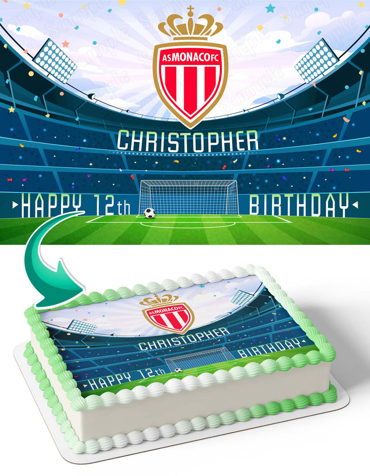 AS Monaco Edible Cake Toppers