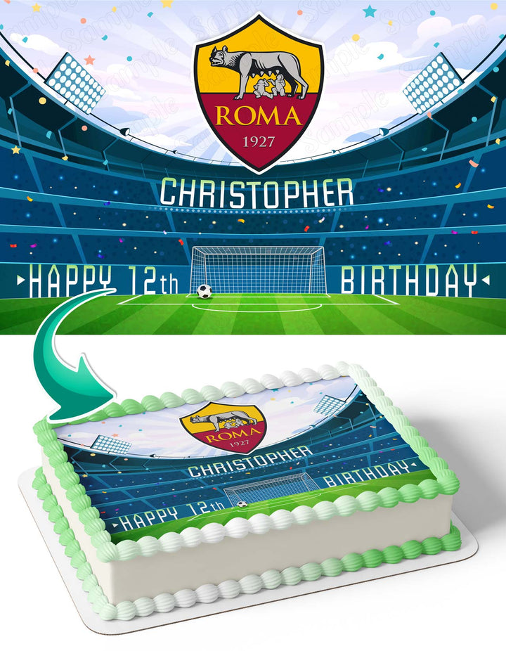 AS Roma Edible Cake Toppers