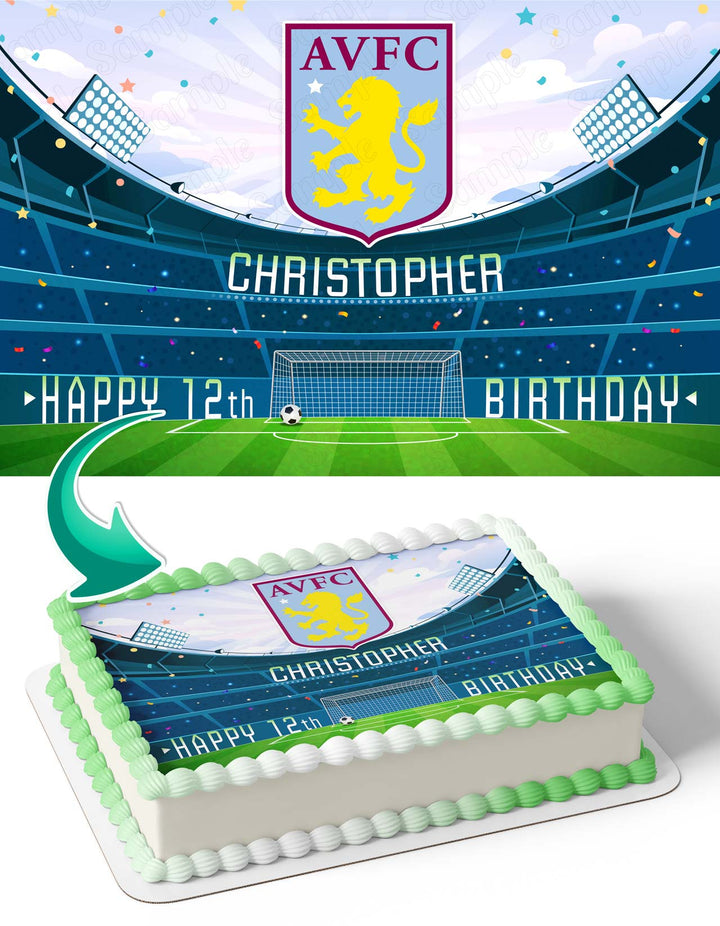 Aston Villa FC Edible Cake Toppers