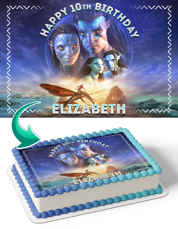 Avatar The Way Of Water Edible Cake Toppers