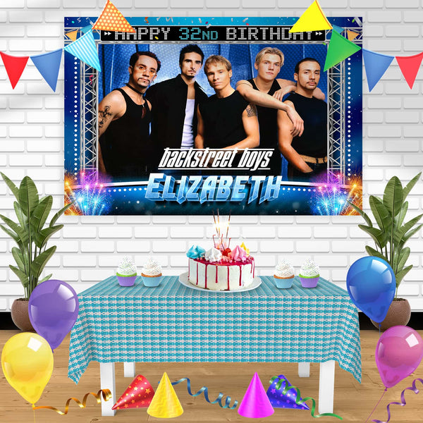 Backstreet Boys Birthday Banner Personalized Party Backdrop Decoration