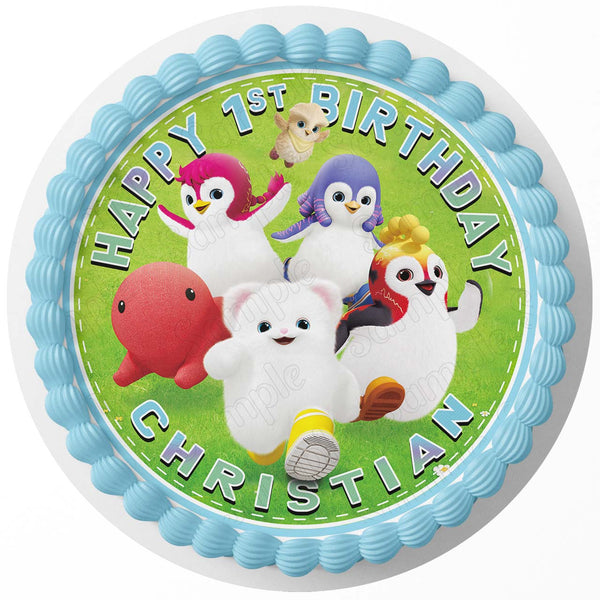 Badanamu Rd Edible Cake Toppers Round