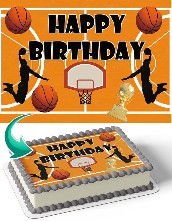 Basketball BKB Edible Cake Toppers