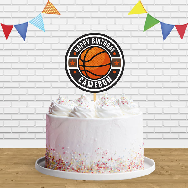 Basketball Fan Cake Topper Centerpiece Birthday Party Decorations