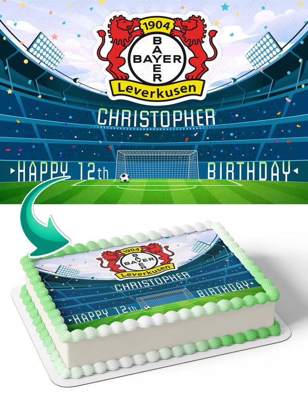 Bayer 04 Leverkusen Edible Cake Toppers