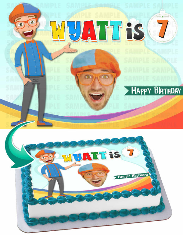 Blippi Edible Cake Toppers