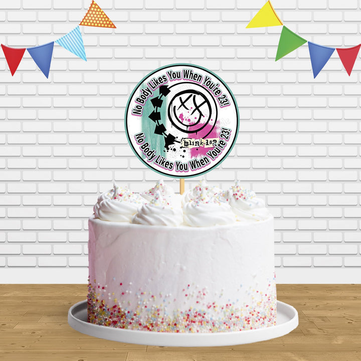 Blink 182 Nobody Likes You When Youre 23 Cake Topper Centerpiece Birthday Party Decorations