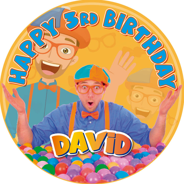 Blippi Edible Cake Toppers Round