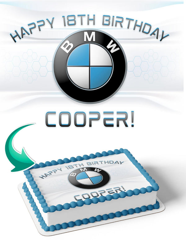 BMW Edible Cake Toppers