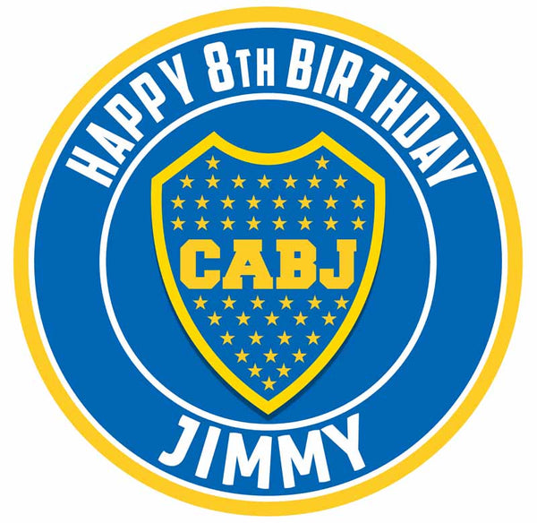 Boca Juniors Edible Cake Toppers Round