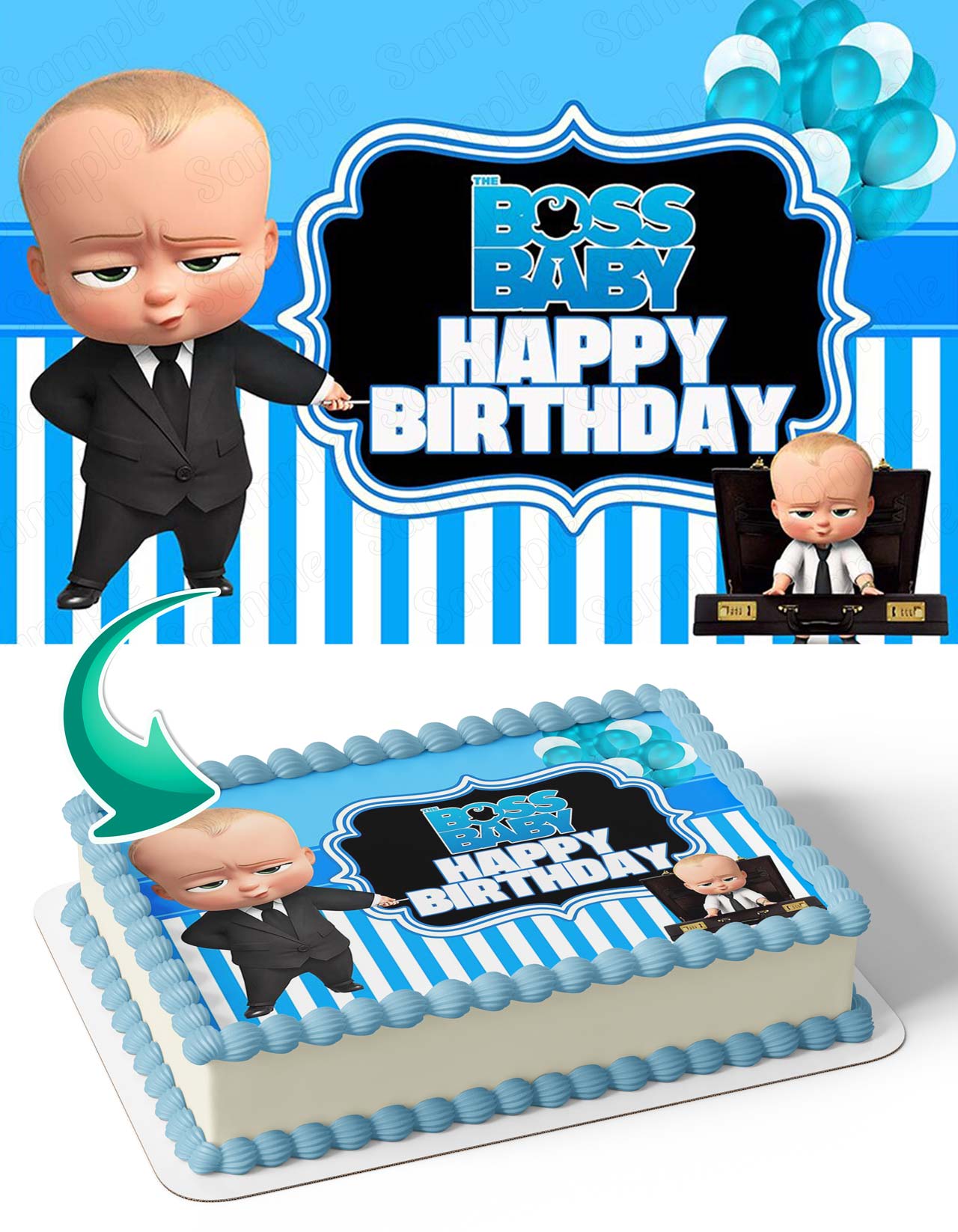Boss Baby Cake Topper, Party Supplies – Party Mania USA
