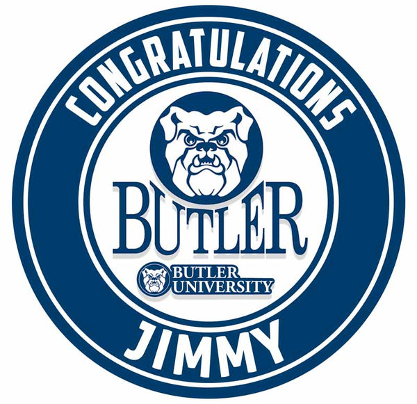 Butler University Edible Cake Toppers Round