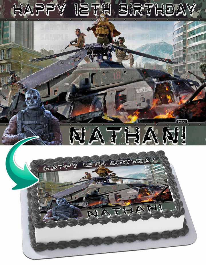Call of Duty Warzone Edible Cake Toppers