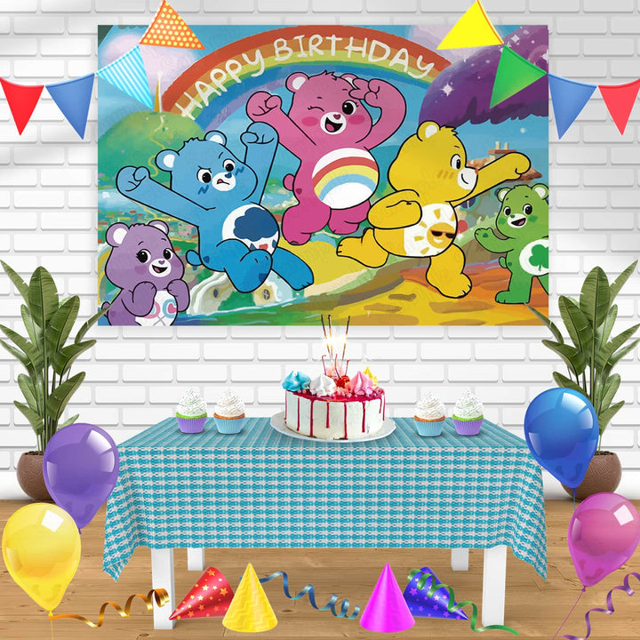 Care Bears Bn Birthday Banner Personalized Party Backdrop Decoration