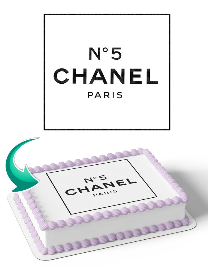 Chanel No 5 C Edible Cake Toppers