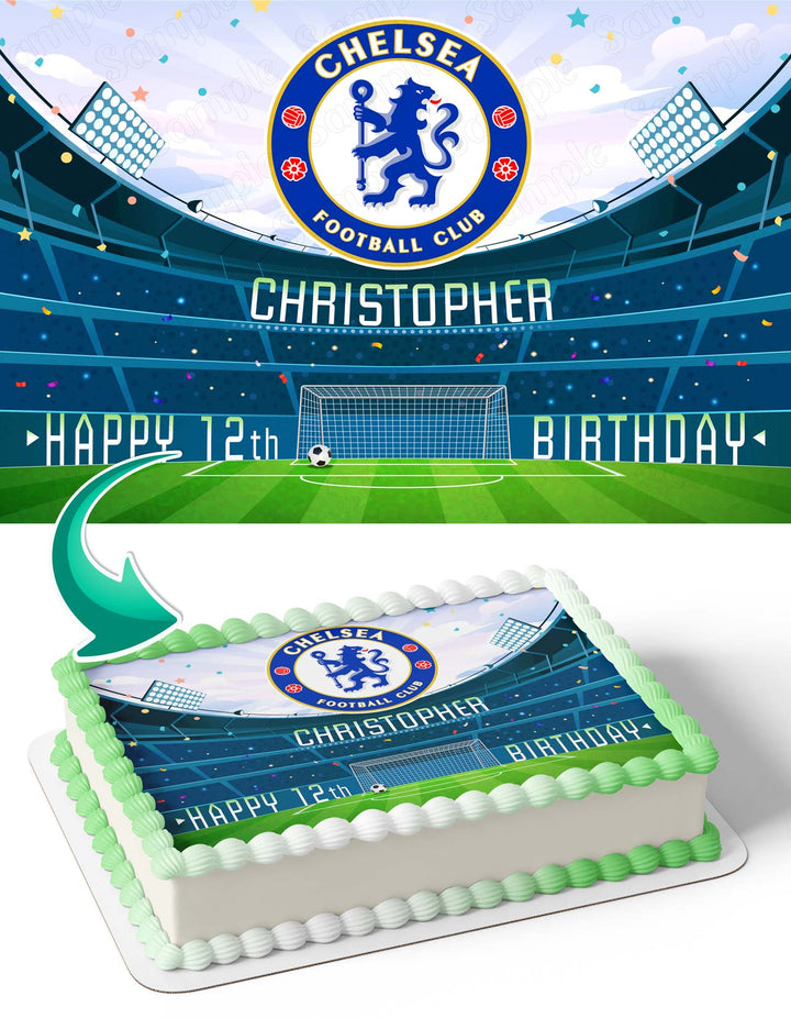 Chelsea FC Edible Cake Toppers