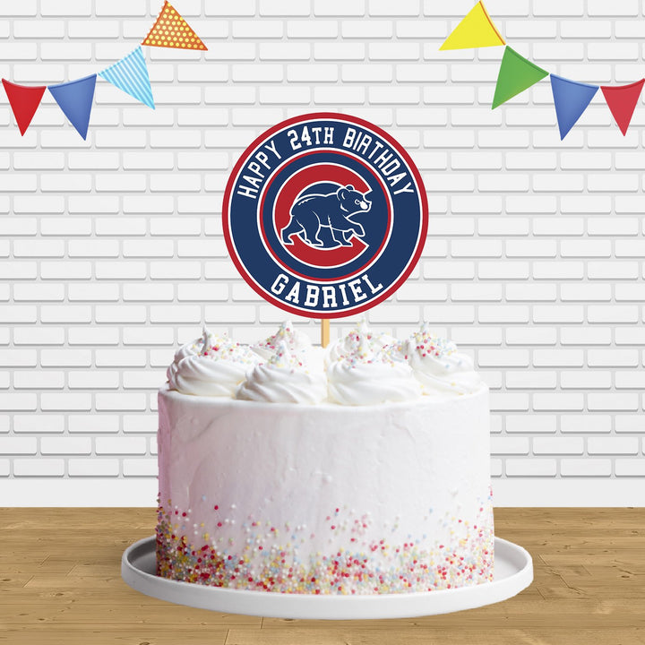 Chicago Cubs Cake Topper Centerpiece Birthday Party Decorations