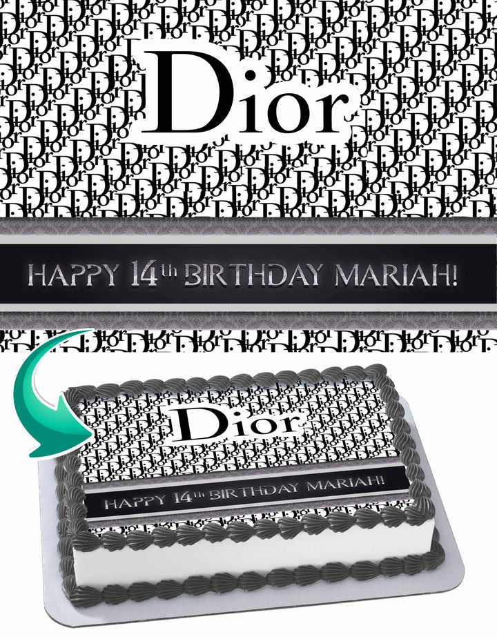 Christian Dior Edible Cake Toppers