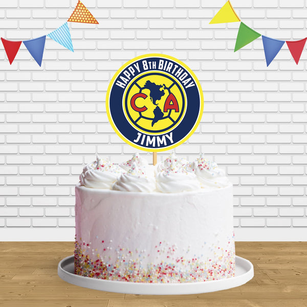 Club America Cake Topper Centerpiece Birthday Party Decorations