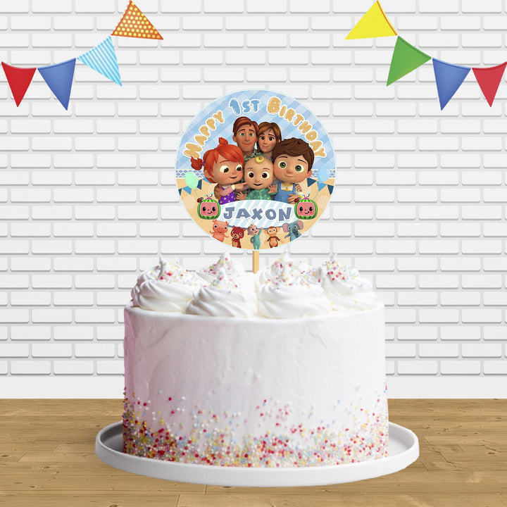 Cocomelon Cake Topper Centerpiece Birthday Party Decorations
