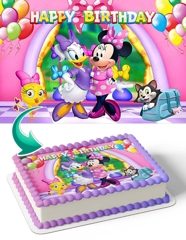 Daisy Duck Minnie Mouse Disney Edible Cake Toppers