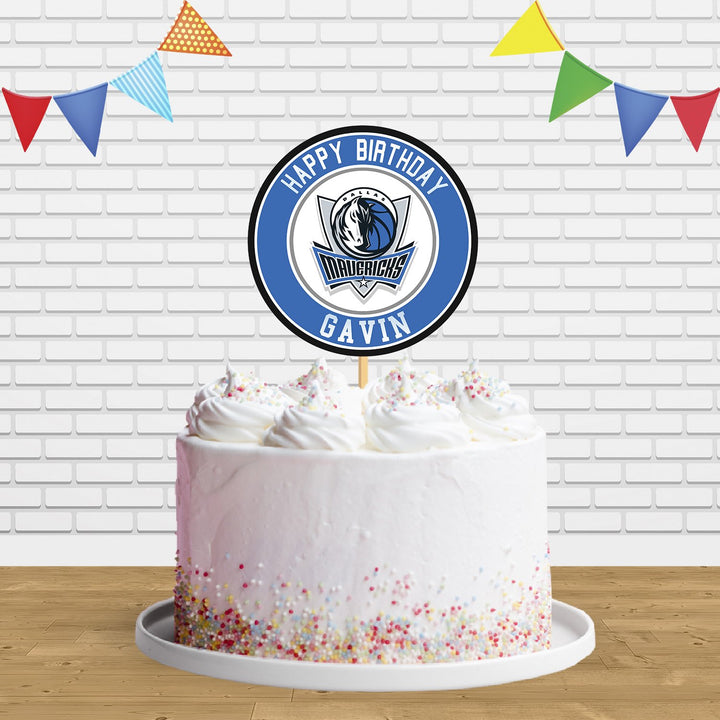 Dallas Mavericks Cake Topper Centerpiece Birthday Party Decorations