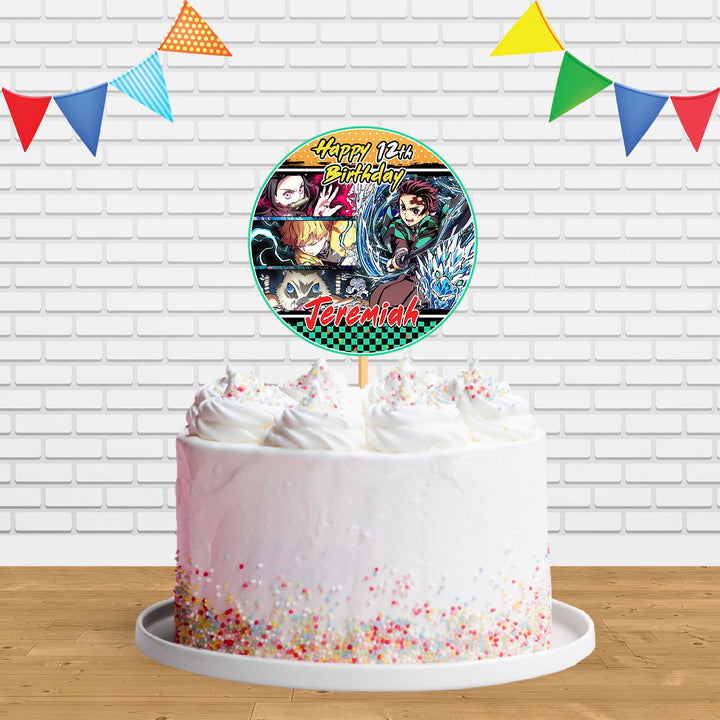 Demon Slayer Kimetsu no Yaiba Ct Cake Topper Centerpiece Birthday Party Decorations