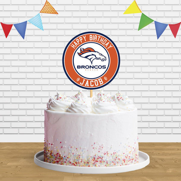 Denver Broncos Cake Topper Centerpiece Birthday Party Decorations