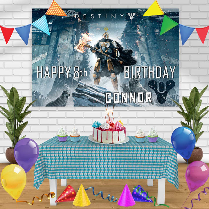 Destiny Birthday Banner Personalized Party Backdrop Decoration