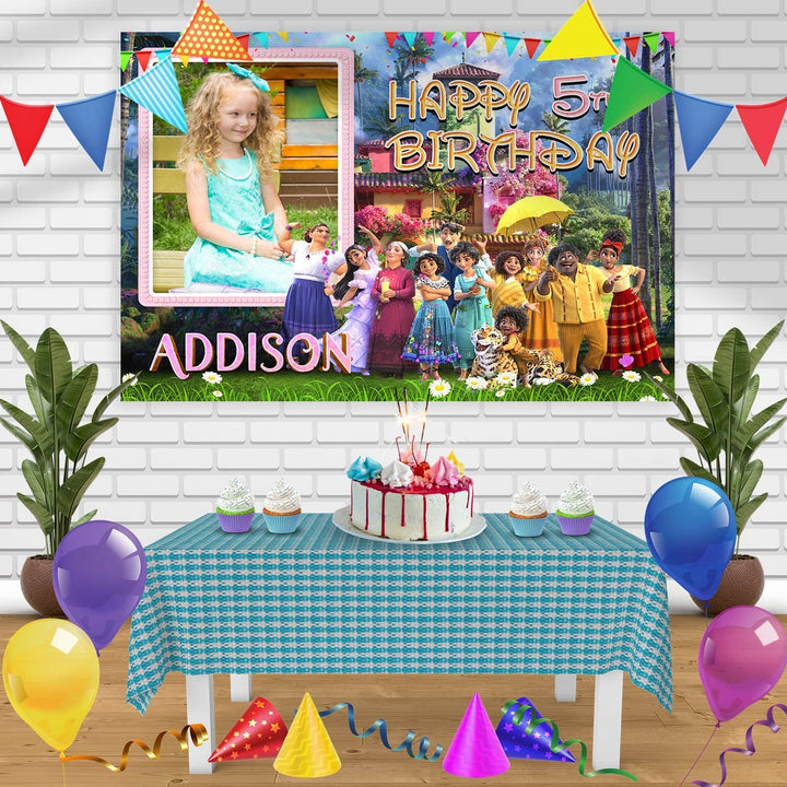 Disney Encanto Frame V1 Birthday Banner Personalized Party Backdrop Decoration