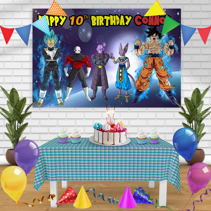 Dragon Ball Super 2 Birthday Banner Personalized Party Backdrop Decoration