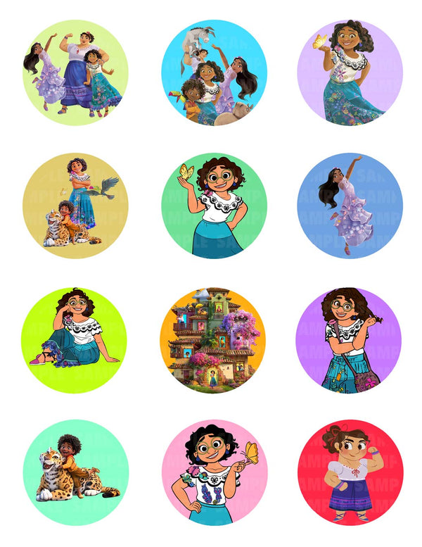 Encanto Disney Edible Cupcake Toppers