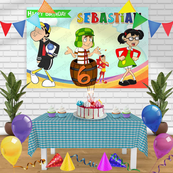 El Chavo del Ocho Birthday Banner Personalized Party Backdrop Decoration