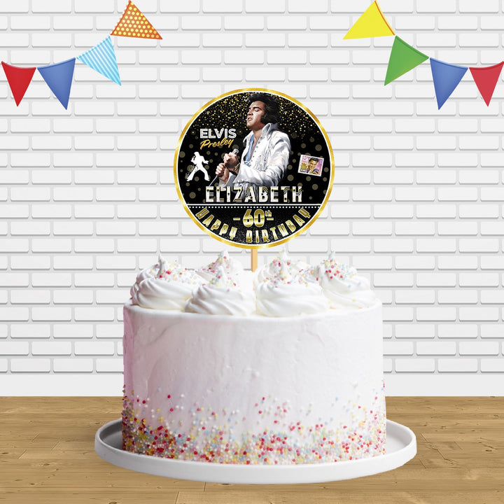 Elvis Presley Cake Topper Centerpiece Birthday Party Decorations